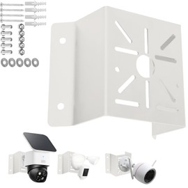 cammount Outdoor Wall Corner Bracket, Solid Metal for Surveillance Systems, Corner Bracket for Security Cameras, Installation for a Wider Viewing Angle