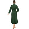 PAVILIA Green Women Waffle Knit Kimono Robe, Soft Cozy Breathable