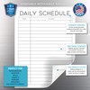 Dry Erase Daily Schedule Planner Sticker Decal by Glassboard Studio