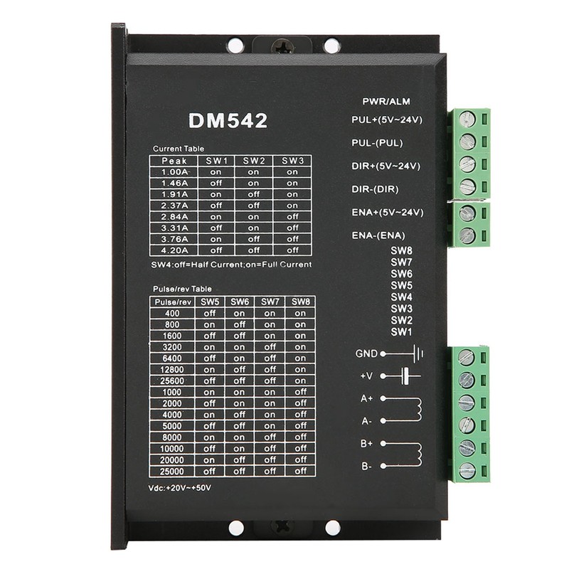 DM542 2-phase Stepper Motor Driver 57/86 Series Stepping Motor Driver