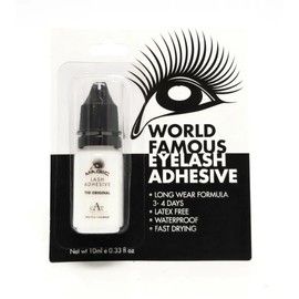 CAT Lash Adhesive, Lash Glue, 72+hr Extra Strong Long Lasting Wear Formula Waterproof Latex Free Fast Drying Eyelash Glue CAT (0.33 fl. OZ/ 10 ML)