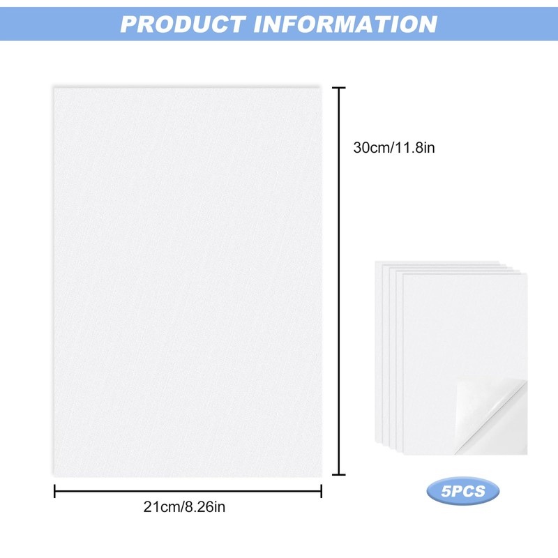 Water Soluble Embroidery Paper Stabilizer A4 Machine Stick and Stitch