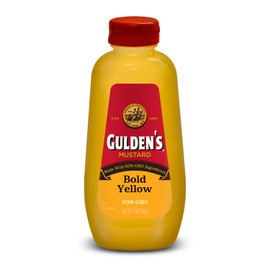Gulden's Bold Yellow Mustard Squeeze Bottle, Keto Friendly, 12 oz, Package may vary