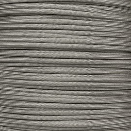 Mil Spec Type III 550 Paracord – 7 Strand Core – Nylon Commercial Grade, Parachute Cord, Survival Cord (250 Feet, Silver Gray)
