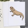Large (A4) 'Bearded Dragon' Blank Greeting Card (GC00035531)