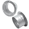 ZUDKSUY 3 Inch Duct Connector Flange, Straight Pipe Flange Connector，2