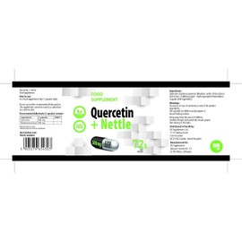 Hepatica Quercetin + Brennnessel (Nettle) 500mg 120 Vegane Kapseln, Laborgeprft, Hochdosiert, Nicht GVO, keine Fllstoffe oder Zusatzstoff