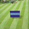 Fastasticdeals Weatherproof Yard Sign Emergerncia Outdoor Advertising Printing Blue Lawn