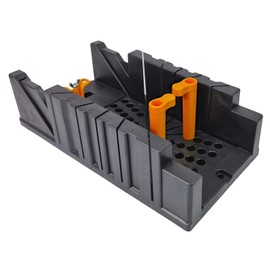 Hero Mitre Box with Retaining Clocks ABS Plastic Loading Mitre Box Angle Cutter 325 x 165 x 95 mm Cutting Angle: 22.5° 45° 90° Mitre Cutting Box Saw Box