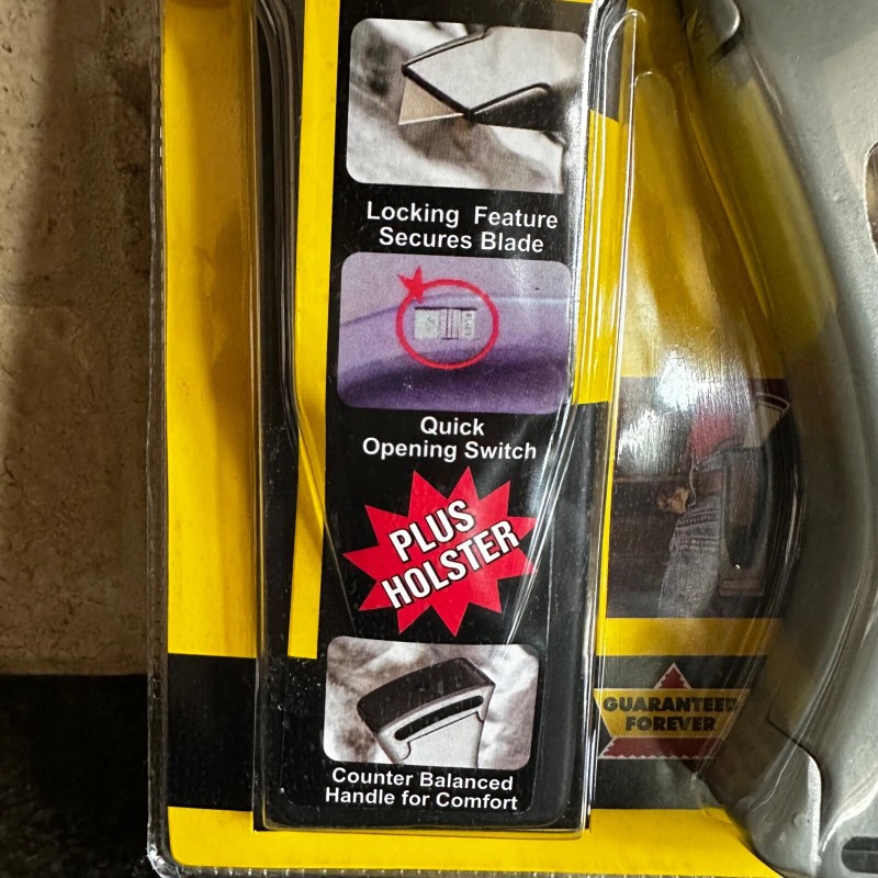 TOOL SHOP NEW Tool Shop Professional Utility Knife w/ Belt