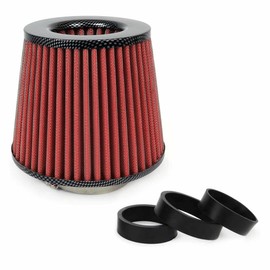 Universal Sports Air Filter with 3 Adapters Red / Carbon