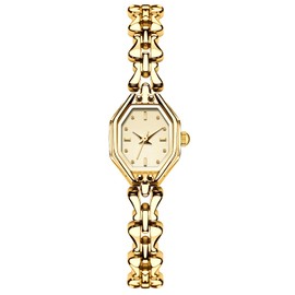 BESTKANG Ladies Exquisite Luxury Watch Vintage Bracelet Waterproof Watch Fashion Dress Quartz Watches for Women (Gold)