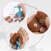 Unaone 1oz/30ml Hand Sanitizer Holder Travel Size, Empty Bottle Leather