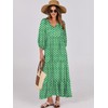 ANRABESS Womens Boho Maxi Dresses 2025 Summer V Neck Puff