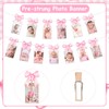 Funmemoir Pink Bow 1st Birthday Decorations Girls Just Wanna Be