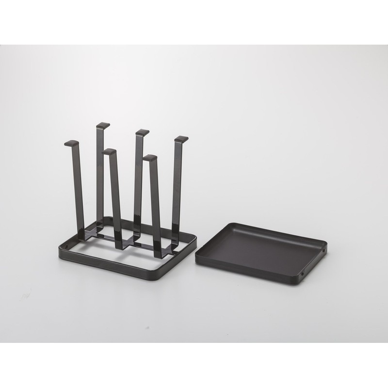 Yamazaki Industries 2848 Glass Stand Tower, Slim Black