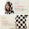 Wearable Blanket Women's Long Sleeve Checked Pattern - Wearable Blanket