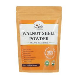 Spierb Walnut Shell Powder 250 gm – Make your own handmade Walnut Face Scrub, Body Scrub or Soap. Exfoliates Skin Gently