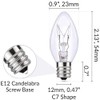 ZTGJMN 15 Watts C7 Replacement Light Bulbs for Scentsy Plug-in