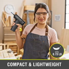 SnapFresh Electric Cordless Screwdriver Set,4V Rechargeable Screw Gun with 10 Drill Bits,4 Speeds,5N.m torque for DIY Enthusiasts,USB Charging Cable