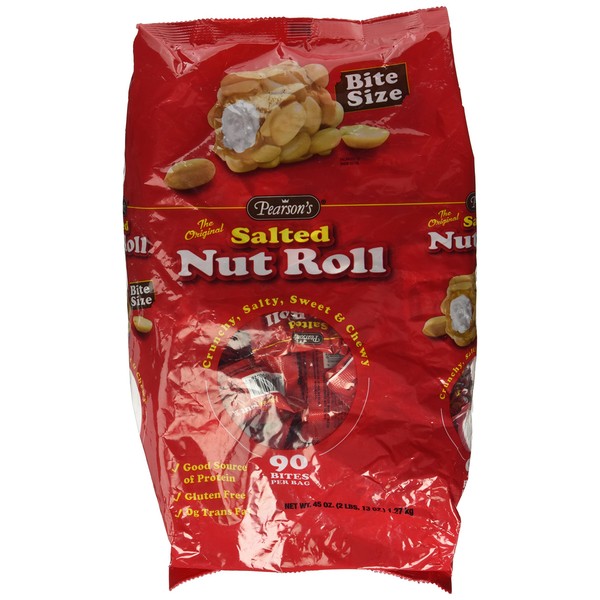 Pearson's Salted Nut Roll, Bite Size - 90 Count