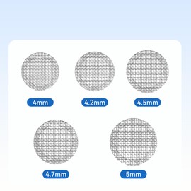 20-Pack CCZ SN20 Silver Screen Earbud Filters - Mesh Replacement for in-Ear Headphones, Anti-Dust and Sweat-Resistant Earphone Accessories,CCZ in-Ear Earphone Protective Filt (Silver+Nickel, 4MM)