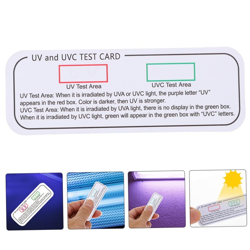 Mobestech UV Test Cards 5pcs UV Test Uvc-uva Test Tools