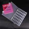 OULII 36 Compartments Clear Plastic Storage Box Jewelry Boxes