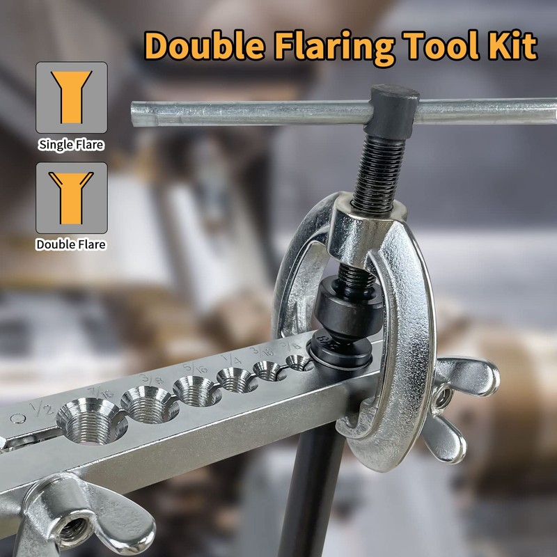 Sutekus Brake Line Flare Tool Double Flaring Tool Kit Single
