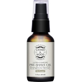 Lather & Wood Shaving Unscented Pre-Shave Oil - 1 oz