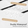 AmazerBath No Hook Shower Curtain and Liner Set, Shower Curtain