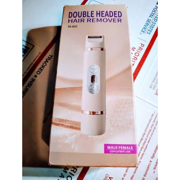 Unbranded 2 IN 1 DOUBLE HEADED RECHARGEABLE HAIR REMOVER -