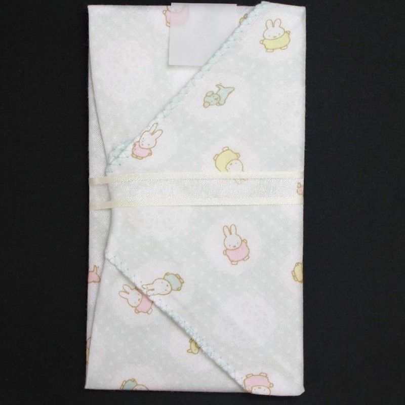 マルアイ ミッフィー 祝儀袋 出産祝い ガーゼ ハンカチ 金封 ブルー 1枚 キ-MY10B