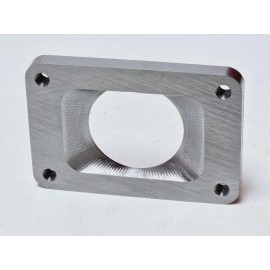 CFS T6 Undivided Turbo Inlet Adapter Flange to 2.5" Exhaust Tubing Transition 1/2"