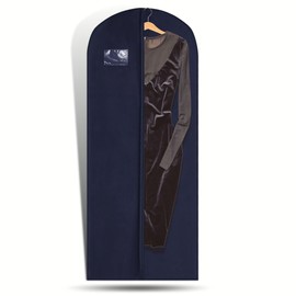 Hoesh UK Women Navy 72 Inches Breathable Bridesmaids Long Zip Wedding Gown Dress Travel Storage Garment Cover Bag
