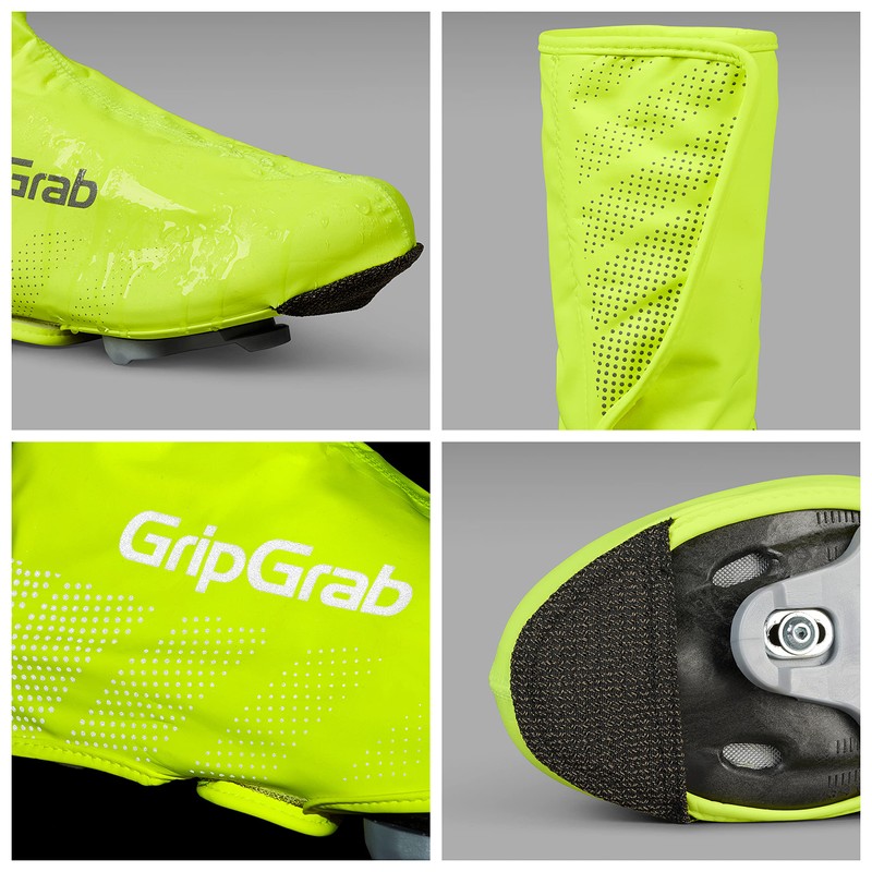 GripGrab RIDE Waterproof Road Bike Cycling Overshoes Thin Windproof Adjustable