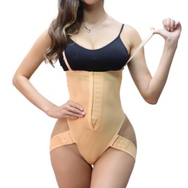 Gaceblis Butt Lifting Shapewear, Tummy Control Butt Lifter Panties Body Shaper Tummy Trainer Waist Trainer Underwear Beige