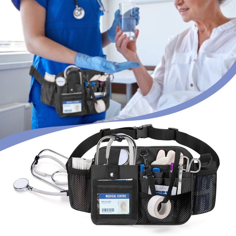 Damero Nurse Pouch, Waist Pouch, Nurse Bag, Work Use, Care,
