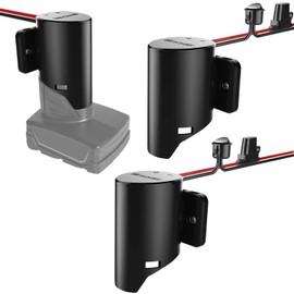 Power Wheel Adapter with Fuse&Switch, Secure Battery Adapter for 12V M12 Lithium Battery, with 12 Gauge Wire, Good Power Convertor for DIY Ride On Truck, Robotics, RC Toys and Work Light, 2 Pack