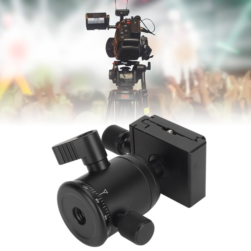 Panoramic Ball Head 360 Degree Rotating 3/8in Thread Metal Tripod