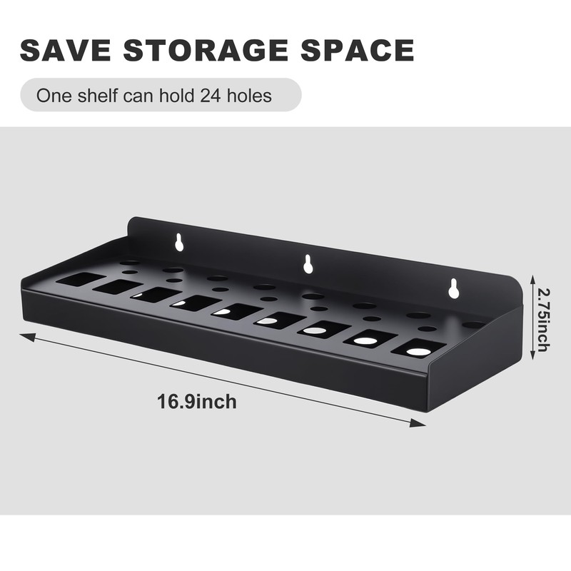 Dualshine 2Pcs Screwdriver Organizer, Screwdriver Holder, Hammer Rack, Pliers Storage,
