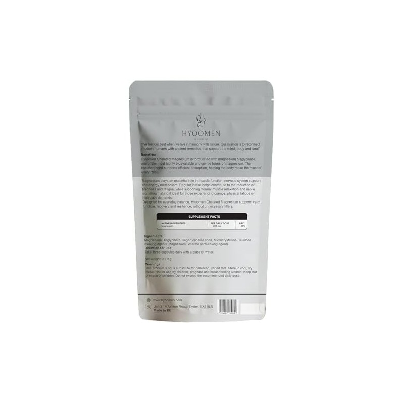 Chelated Magnesium Glycinate 1000 mg Single Source