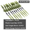 Elionless 40 Pcs Carp Fishing Kit, Anti Tangle Sleeves Tail