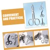 Baluue Stylish Eyebrow Tweezers 4pcs Set Curved Straight Scissors Precise