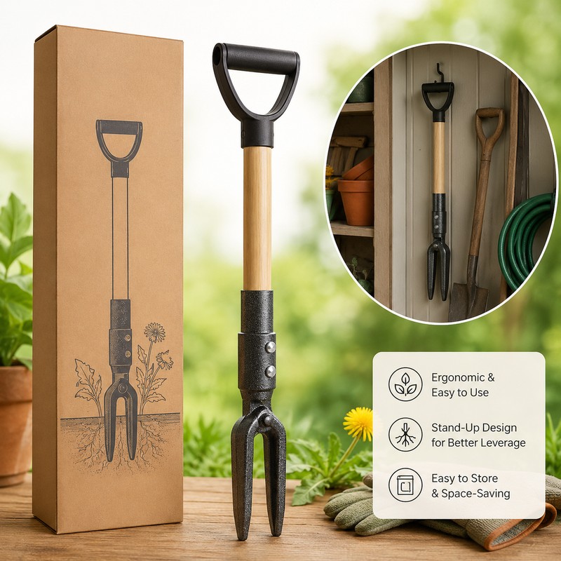 Stand-Up Weed Puller for Lawn & Garden Care – Adjustable
