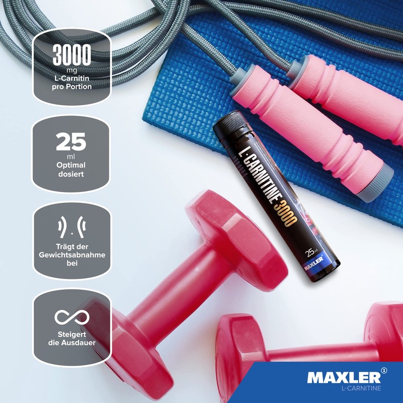 Maxler L-Carnitine 3000 - Blueberry Raspberry - 14 x 25