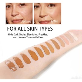 Joyeee Paleta De Maquillaje Profesional En Crema Para Contorno, 12 Colores, Corrector De Cobertura Total Y Set De Brochas. Ideal Para Contornear El Rostro. Un Regalo Perfecto Para Mujeres Y Niñas.