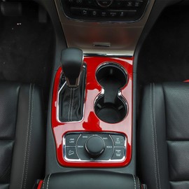 JeCar - Kit de molduras interiores para Jeep Grand Cherokee 2016-2020, color rojo