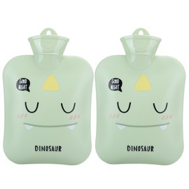 2Pcs Cartoon Hot Water Bottle Large Cute Portable Water Injection Autumn Winter Hand Warmer