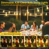 Larkvue 100FT Outdoor String Lights, LED Patio Lights with 42